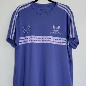 RARE Sailor Moon Crystal XL Usagi Tsukino Luna Moon Kingdom Purple Shirt EUC